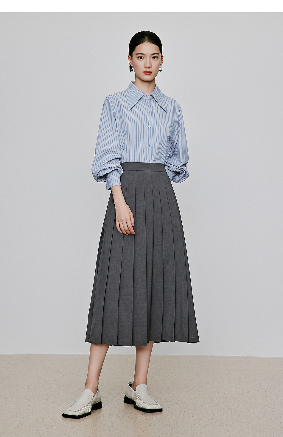 クラシカルプリーツ 制服スカート