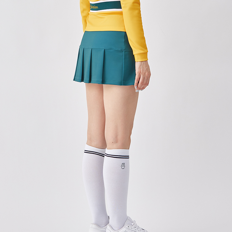 制服スカート 制服スカート 花モチーフ付きプリーツキュロット