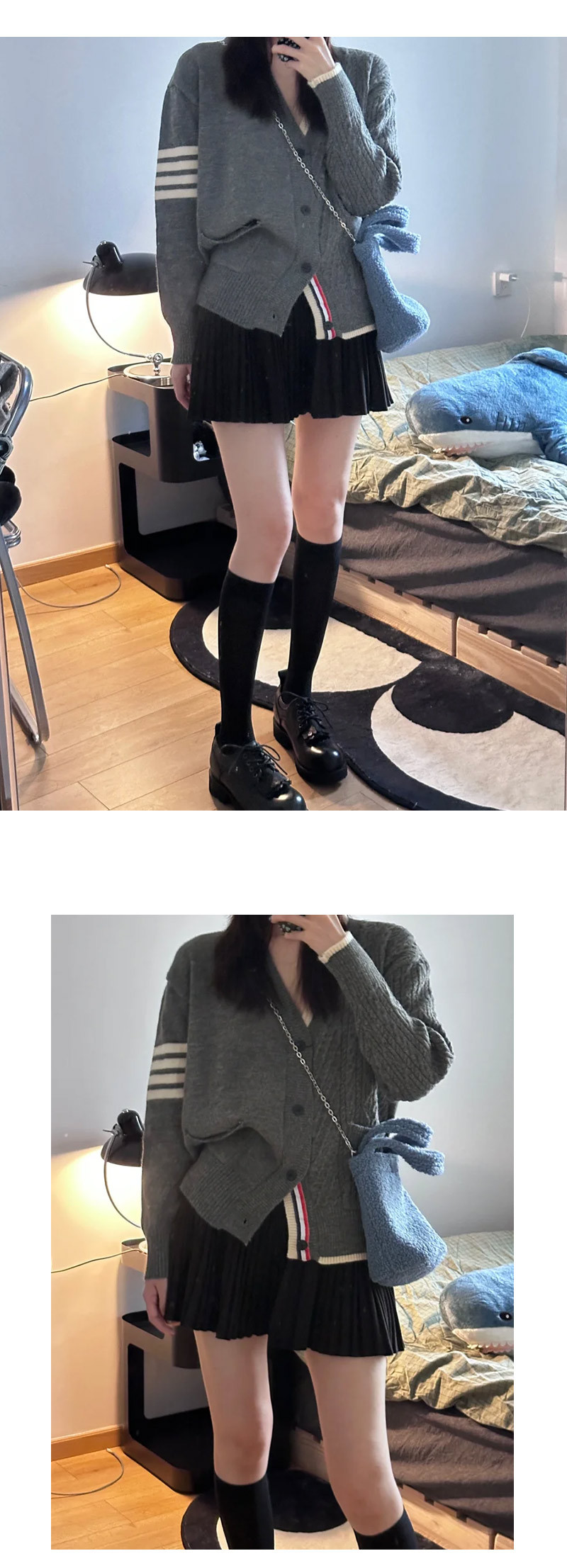 制服スカート シンプル美シルエットプリーツスカート
