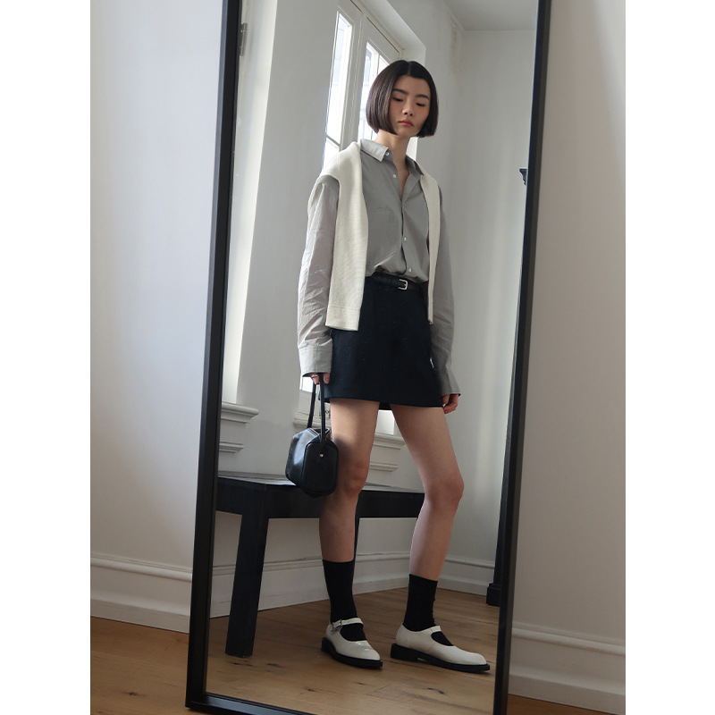 制服スカート シンプル上品ミニスカート