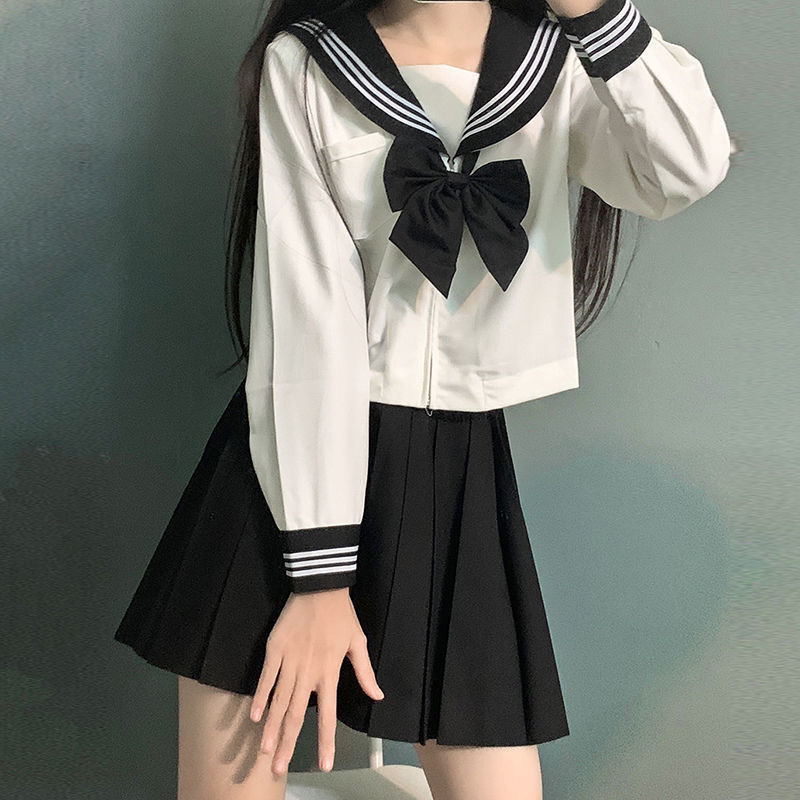 制服スカート 制服スカート 清楚プリーツ セーラー制服セット