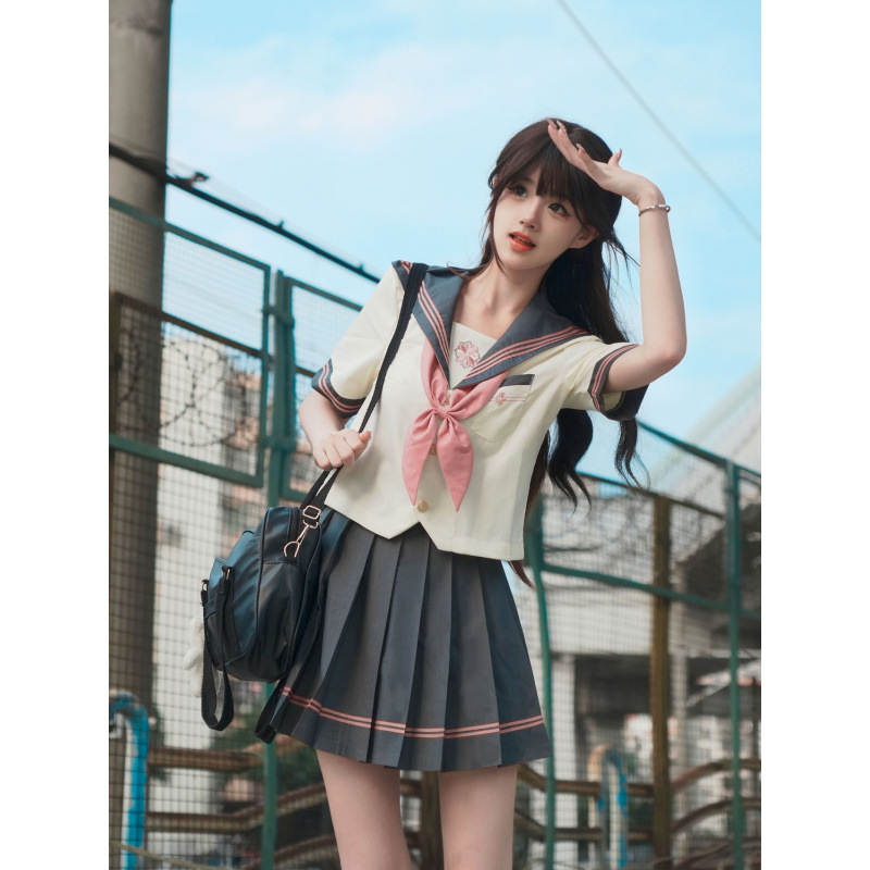 制服スカート 制服スカート 清楚プリーツ セーラー制服セット