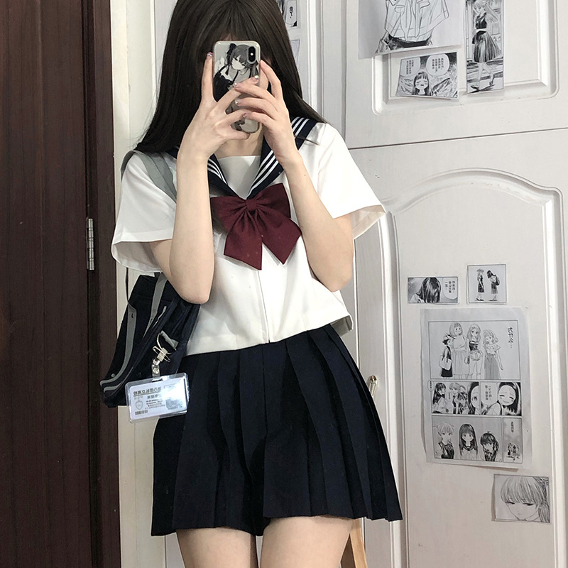 制服スカート 制服スカート リボン飾り プリーツセーラー制服