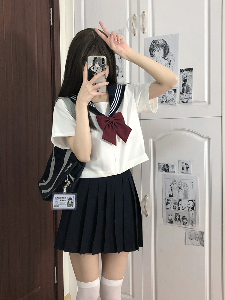 制服スカート 制服スカート リボン飾り プリーツセーラー制服