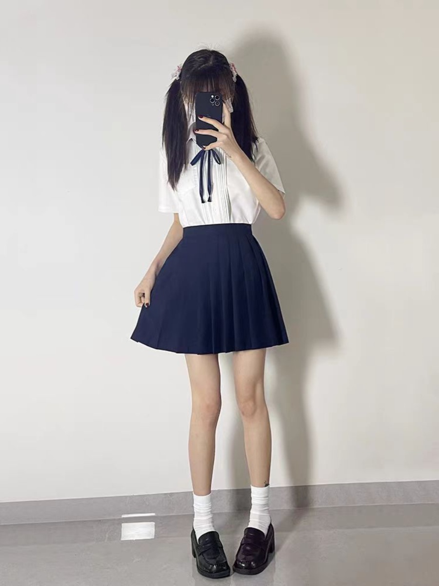 制服スカート 制服スカート シンプル清楚プリーツスカート