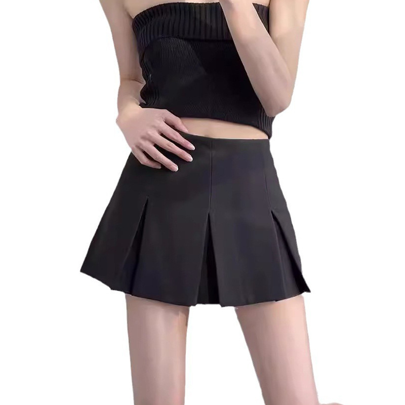 制服スカート 上品シルエット プリーツスカート