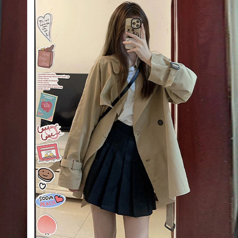 制服スカート ハイウエストプリーツミニスカート