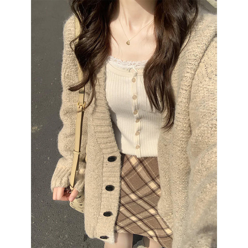 制服スカート ふんわり チェック柄 巻きスカート