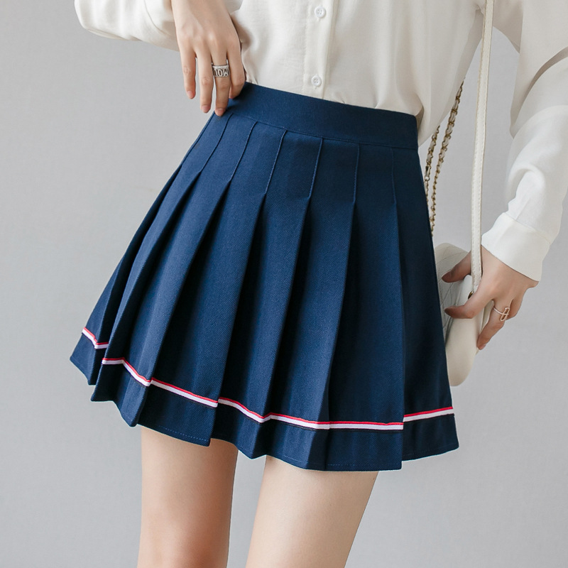 制服スカート 制服スカート プリーツラインセーラースカート