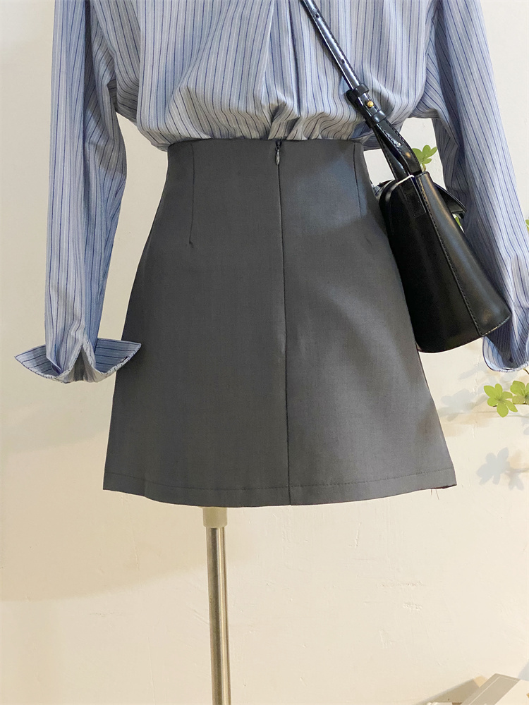 制服スカート サイドプリーツ アシンメトリー スカート