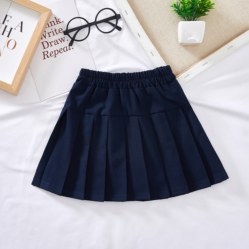 制服スカート シンプル定番プリーツスカート