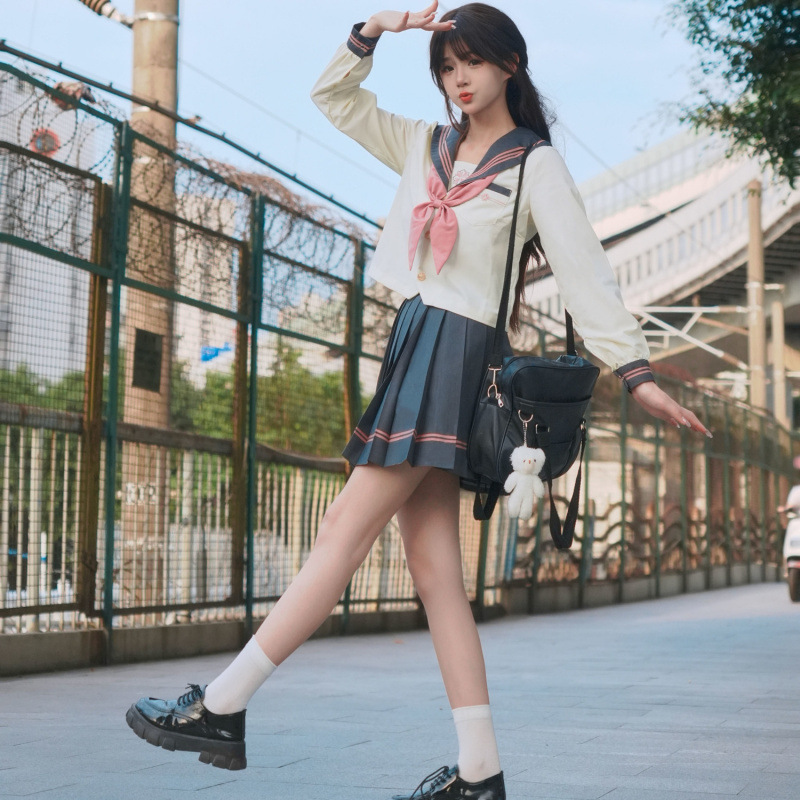 制服スカート 制服スカート 清楚プリーツ セーラー制服セット