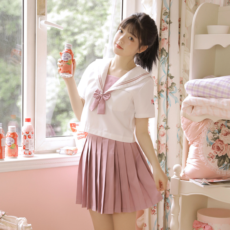 制服スカート 制服スカート リボン結び清楚プリーツセーラー
