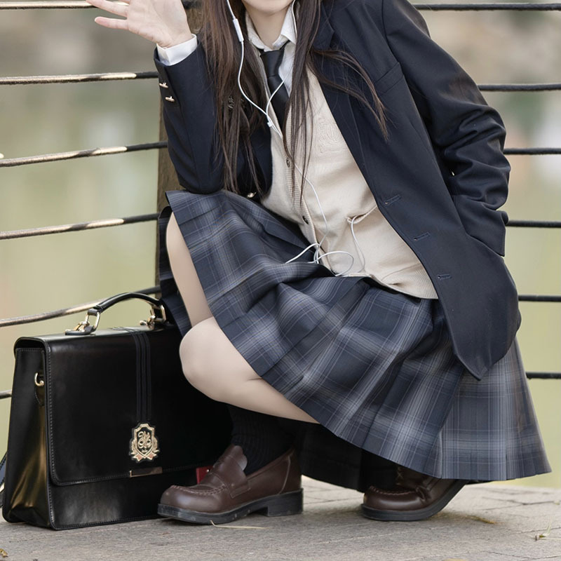 制服スカート 制服スカート 格子柄プリーツセーラースカート