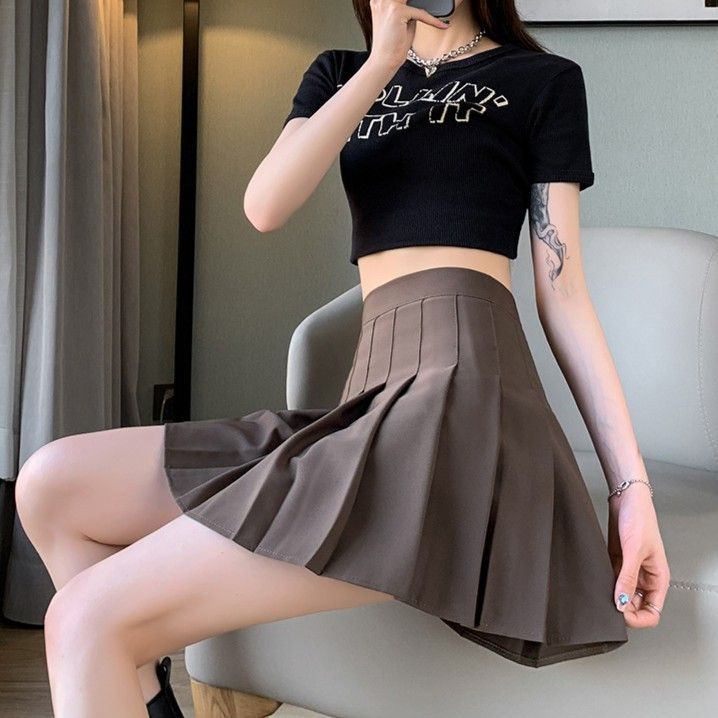 プリーツ制服スカート ミニ丈