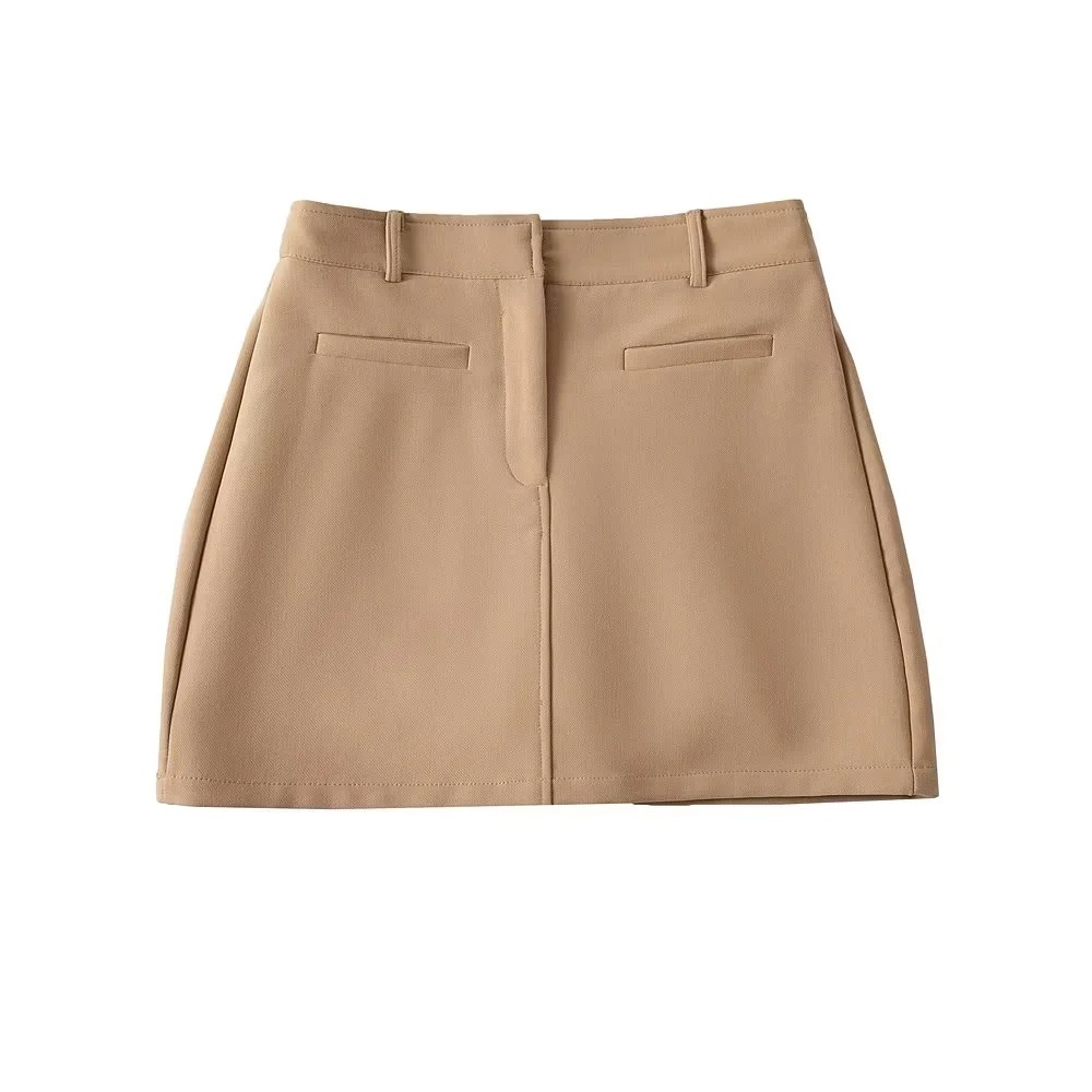 上品シンプル ミニ制服スカート