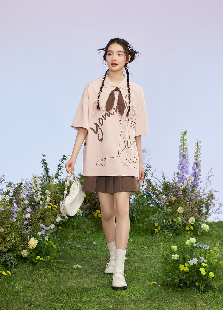 制服スカート 刺繍入り制服プリーツスカート
