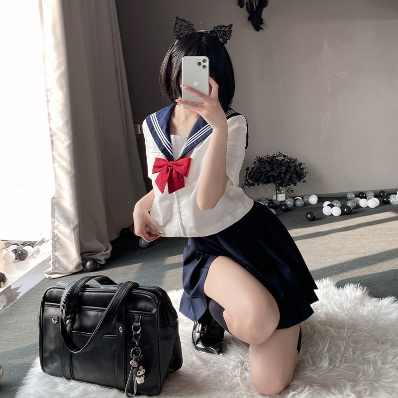制服スカート 制服スカート プリーツ調整セーラー制服セット