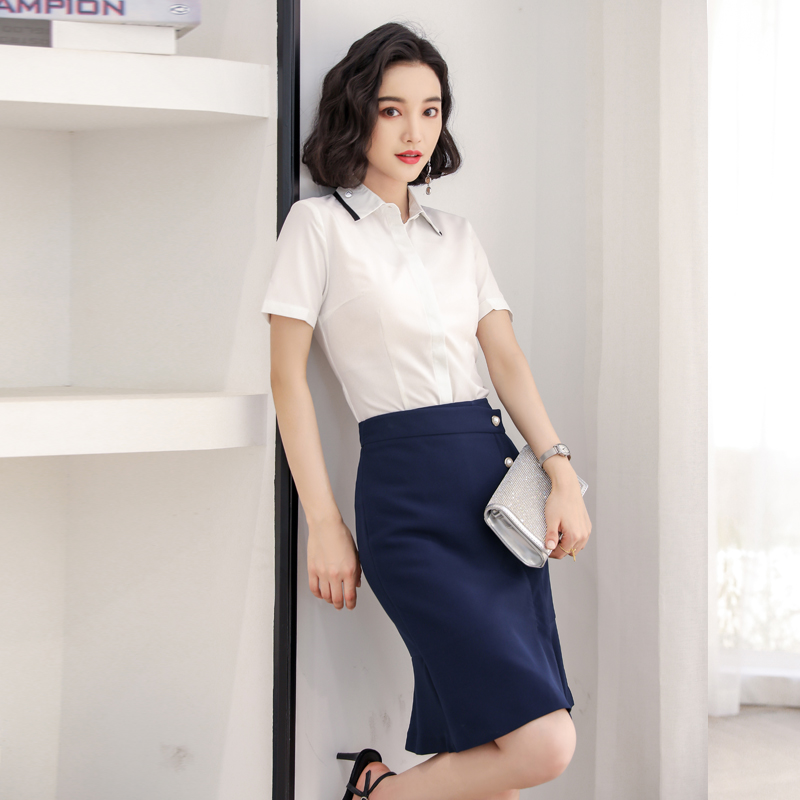 制服スカート フロントボタンタイトスカート