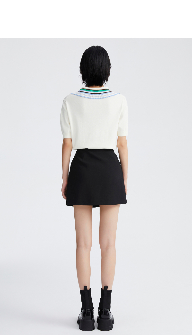 制服スカート シンプル美シルエットプリーツスカート
