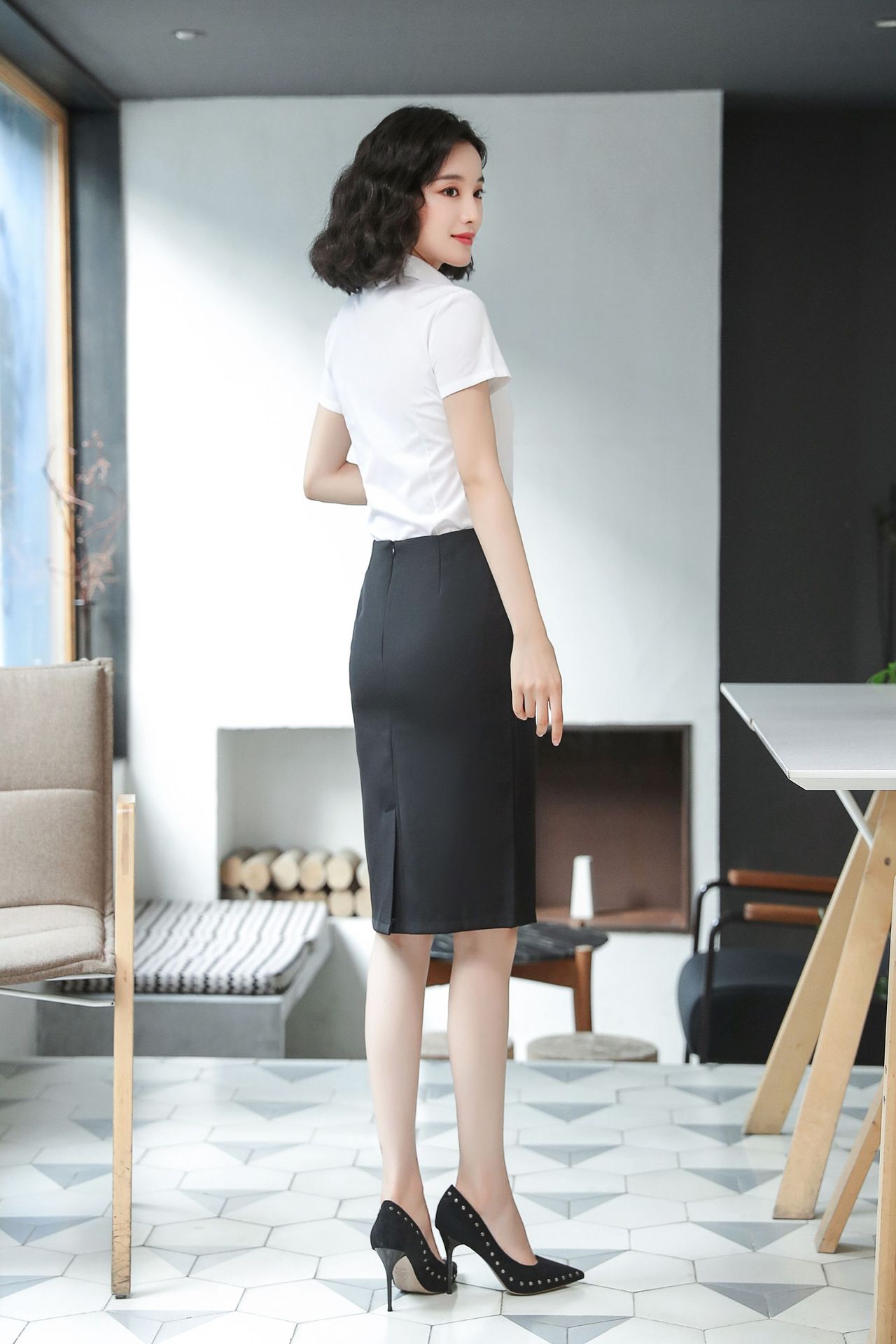 制服スカート オフィスエレガンス タイトスカート