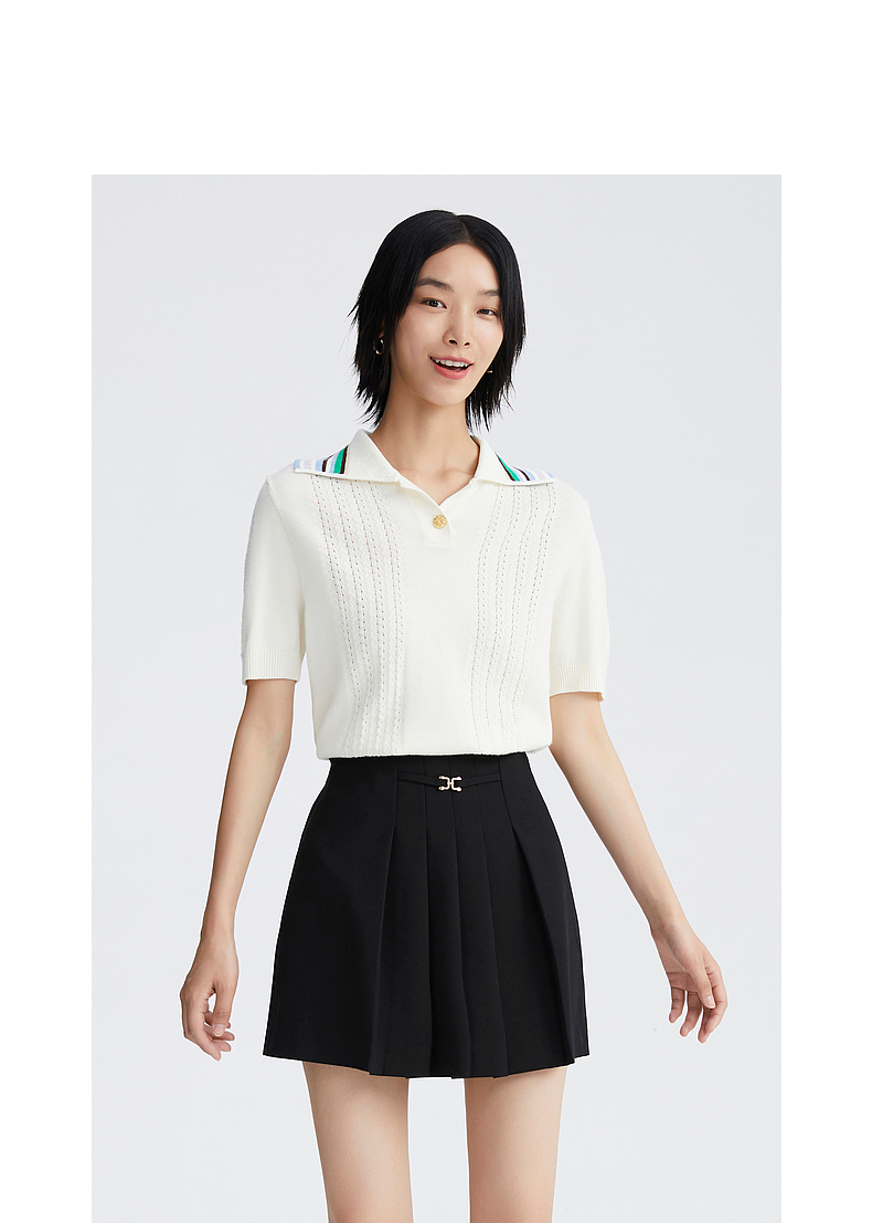 制服スカート シンプル美シルエットプリーツスカート