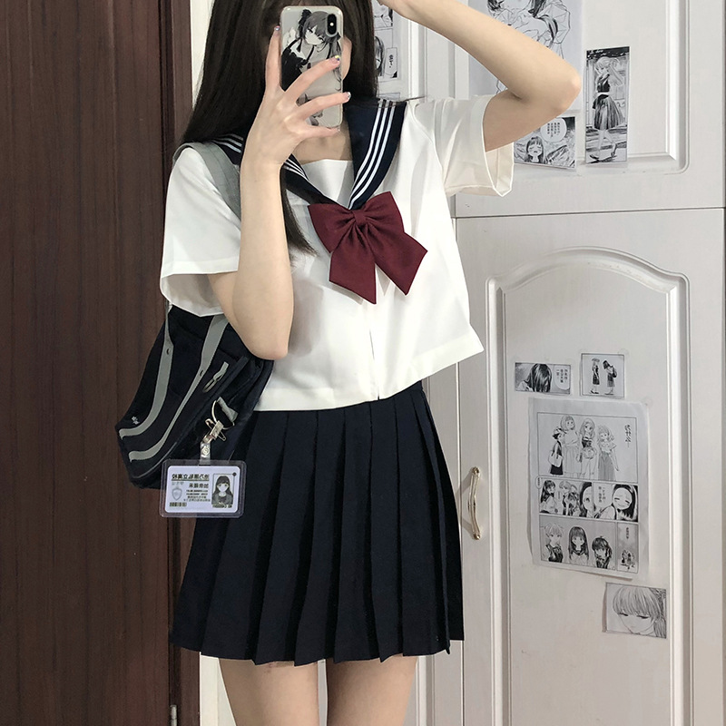 制服スカート 制服スカート リボン飾り プリーツセーラー制服