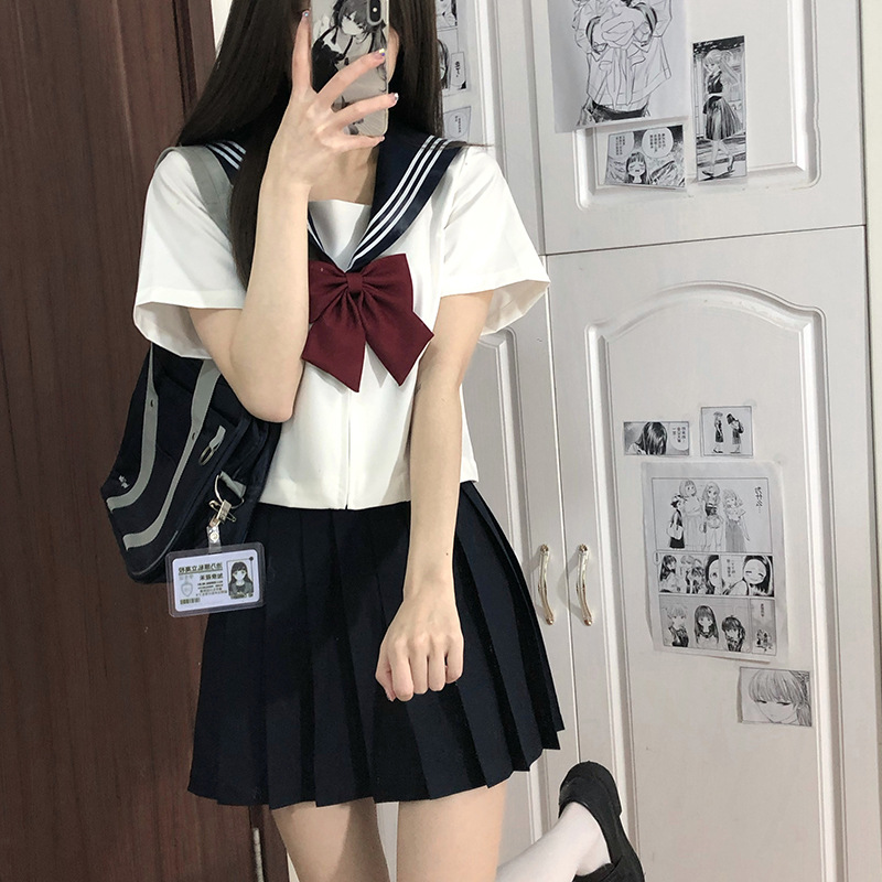 制服スカート 制服スカート リボン飾り プリーツセーラー制服