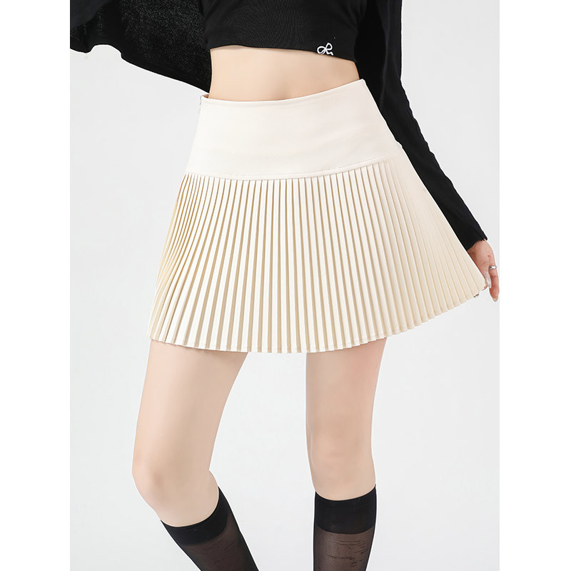 制服スカート シンプル美シルエットプリーツスカート