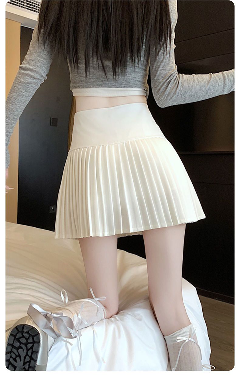 制服スカート ハイウエストプリーツミニスカート