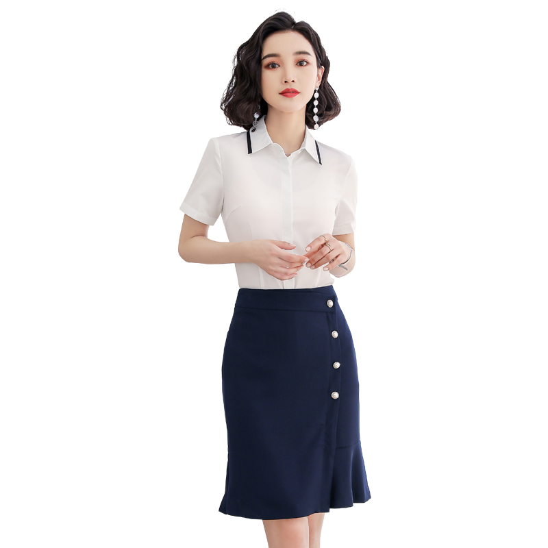 制服スカート フロントボタンタイトスカート