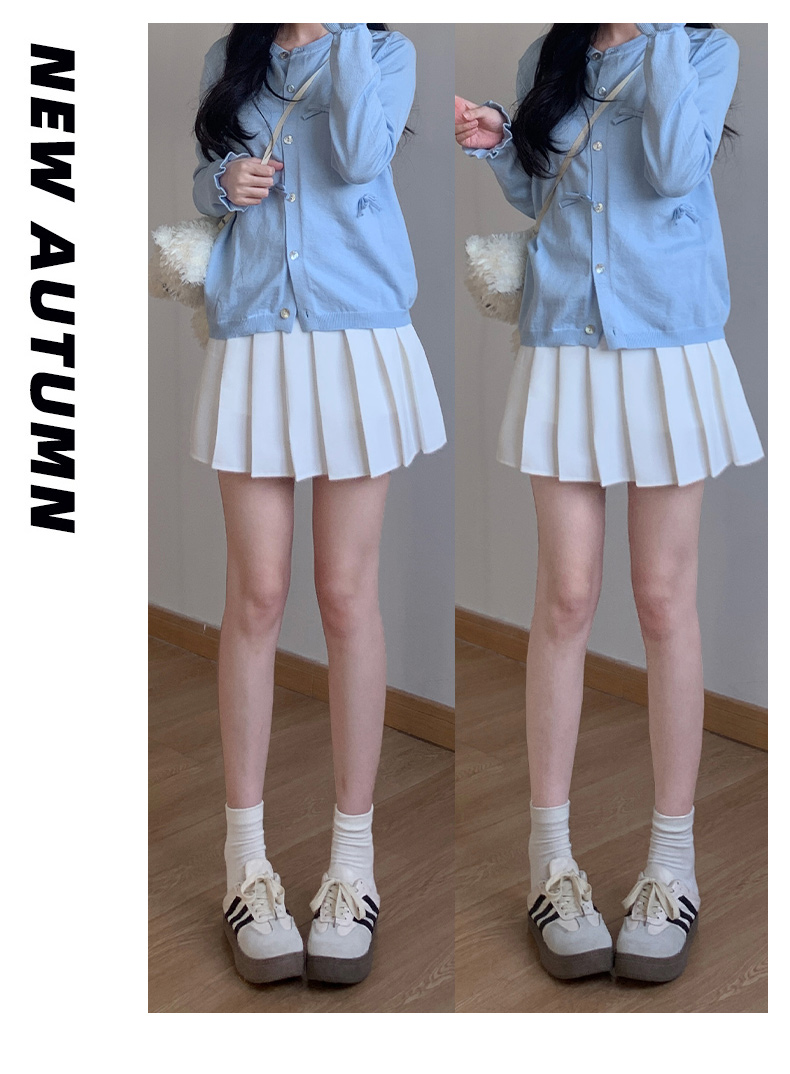 制服スカート ハイウエストプリーツミニスカート