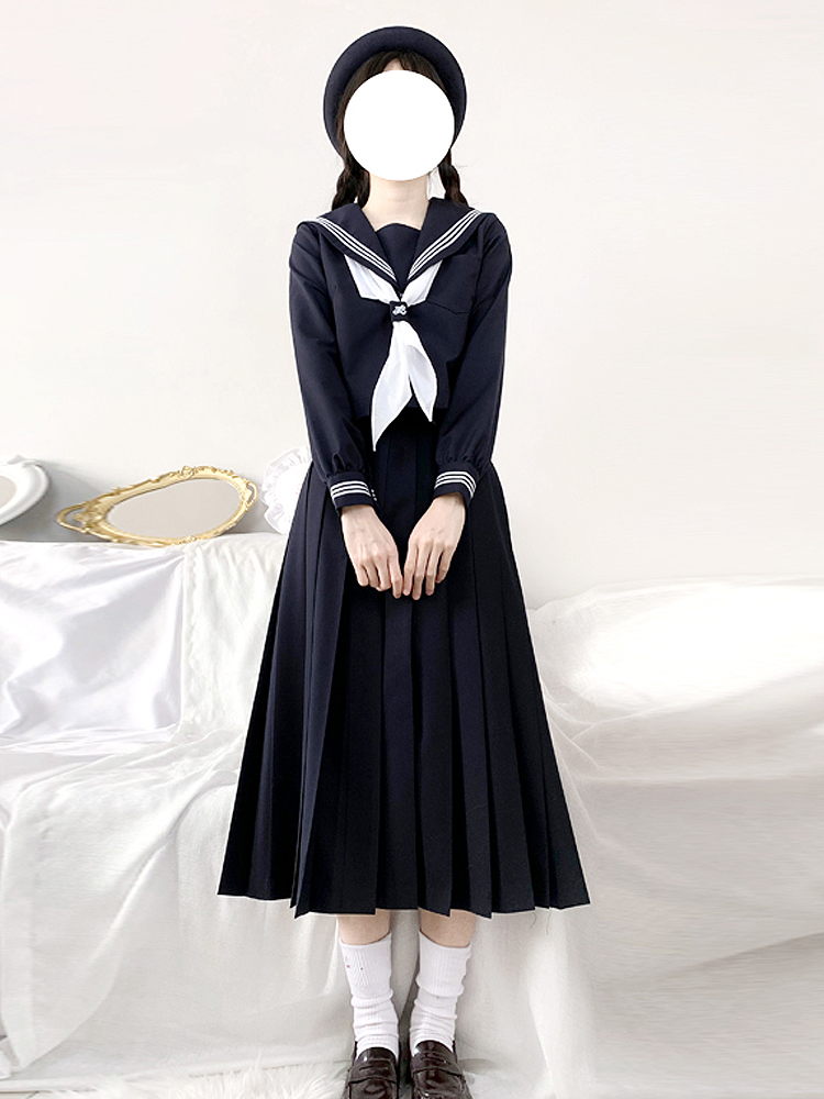 制服スカート 制服スカート 伝統美ロングプリーツセーラー