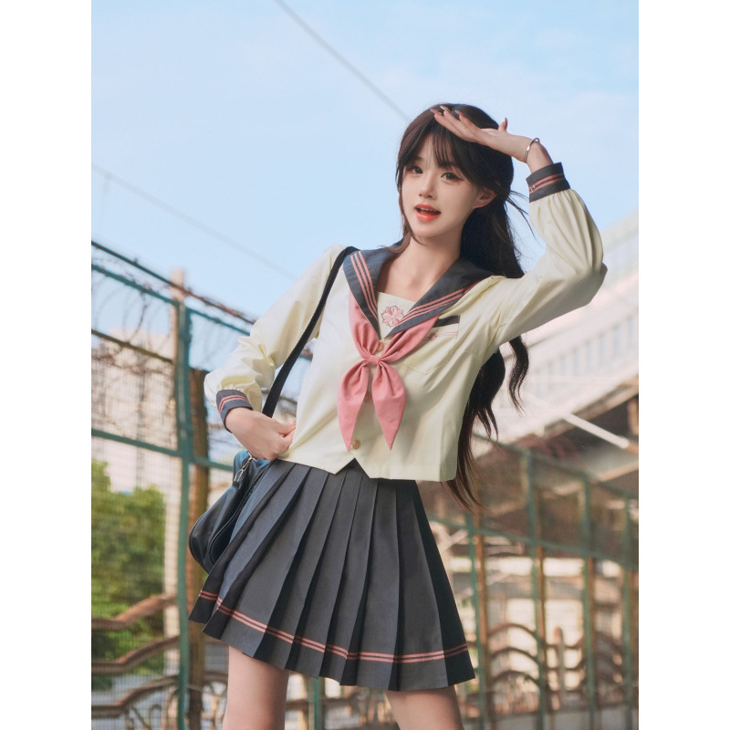 制服スカート 制服スカート 清楚プリーツ セーラー制服セット
