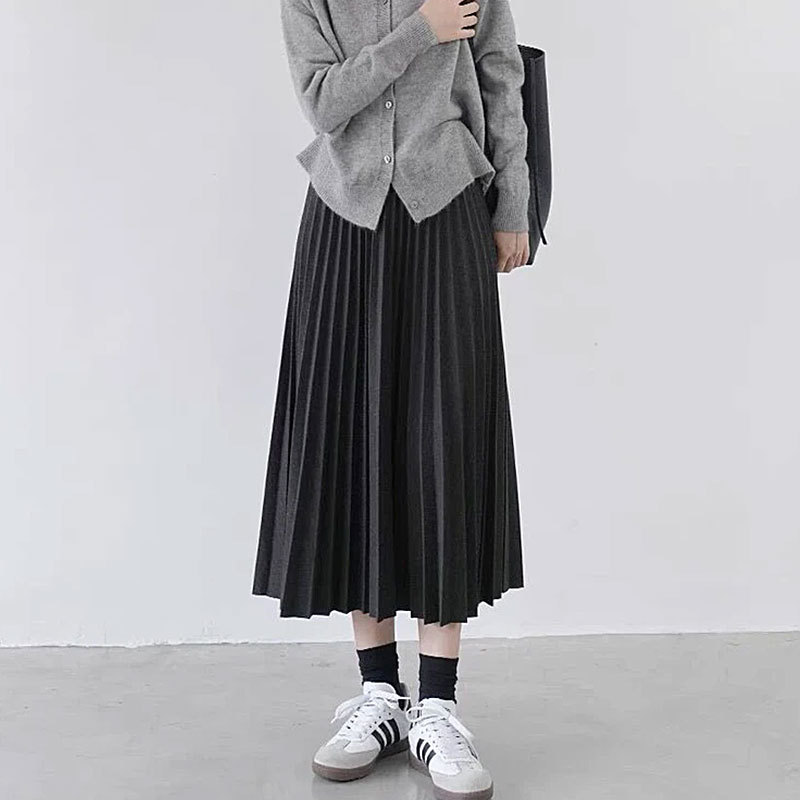 制服スカート 制服スカート 優雅ロングプリーツスカート