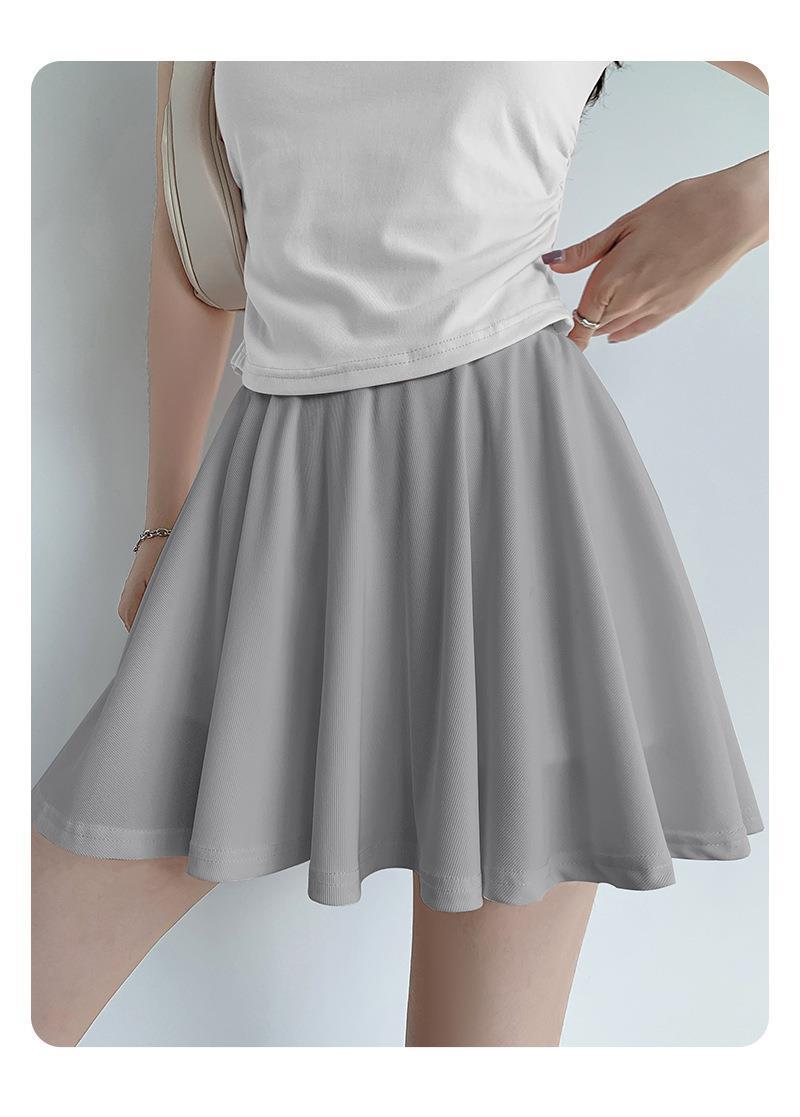 ゆったりプリーツ制服スカート