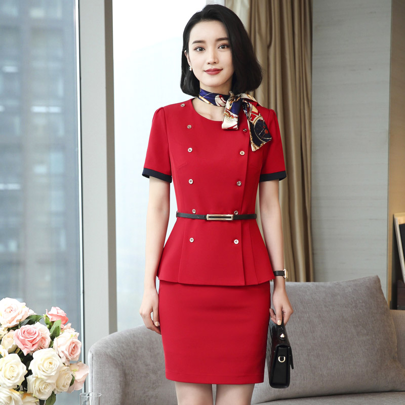 エアライン風タイトスカート制服スカート