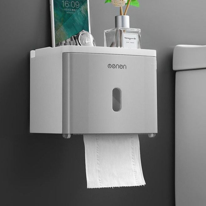 ウォールラック 壁掛けトイレットペーパーホルダー収納ボックス
