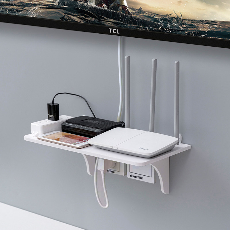 ウォールラック 木製ウォールラック 壁掛けルーター収納棚