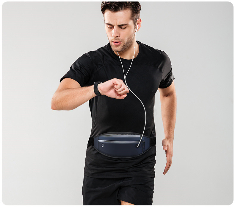 ウエストポーチ 薄型スマート多機能ウエストポーチ