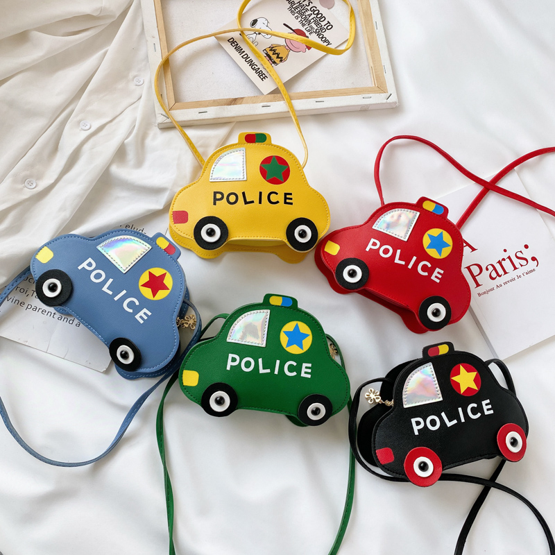 ウエストポーチ 子供用可愛い警察車両型ウエストポーチ