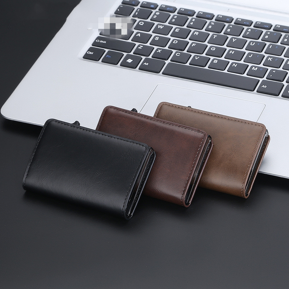 メンズ長財布 コンパクト メンズ財布 カード入れ スキミング防止機能付き
