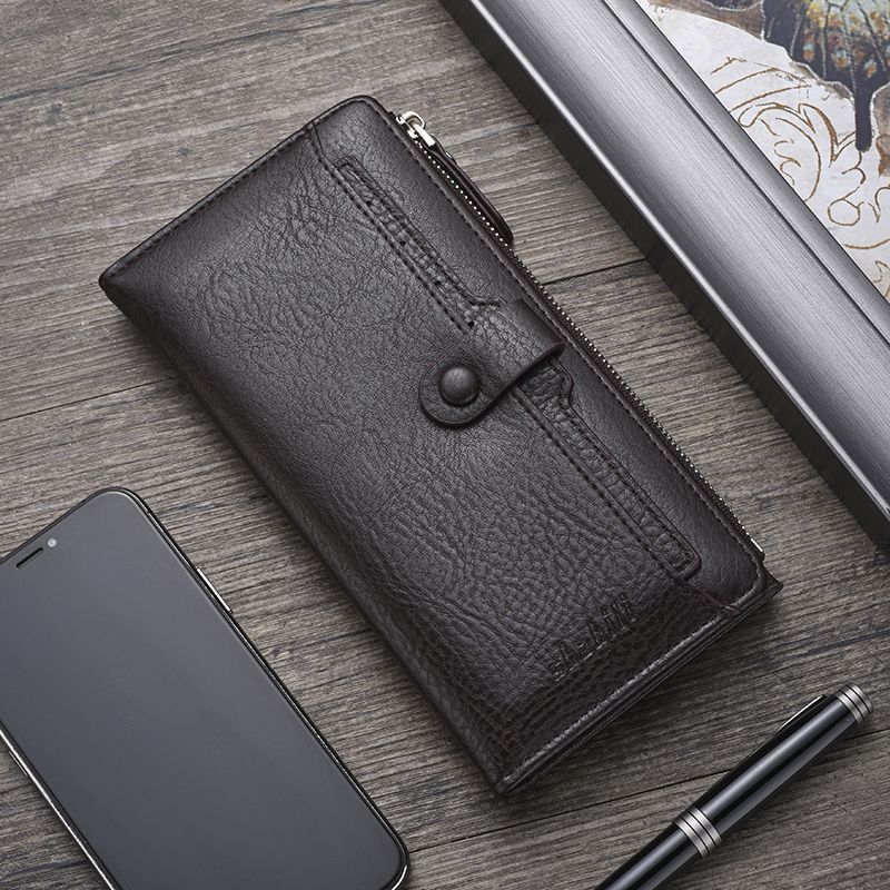 メンズ長財布 薄い スマートスナップ薄型長財布