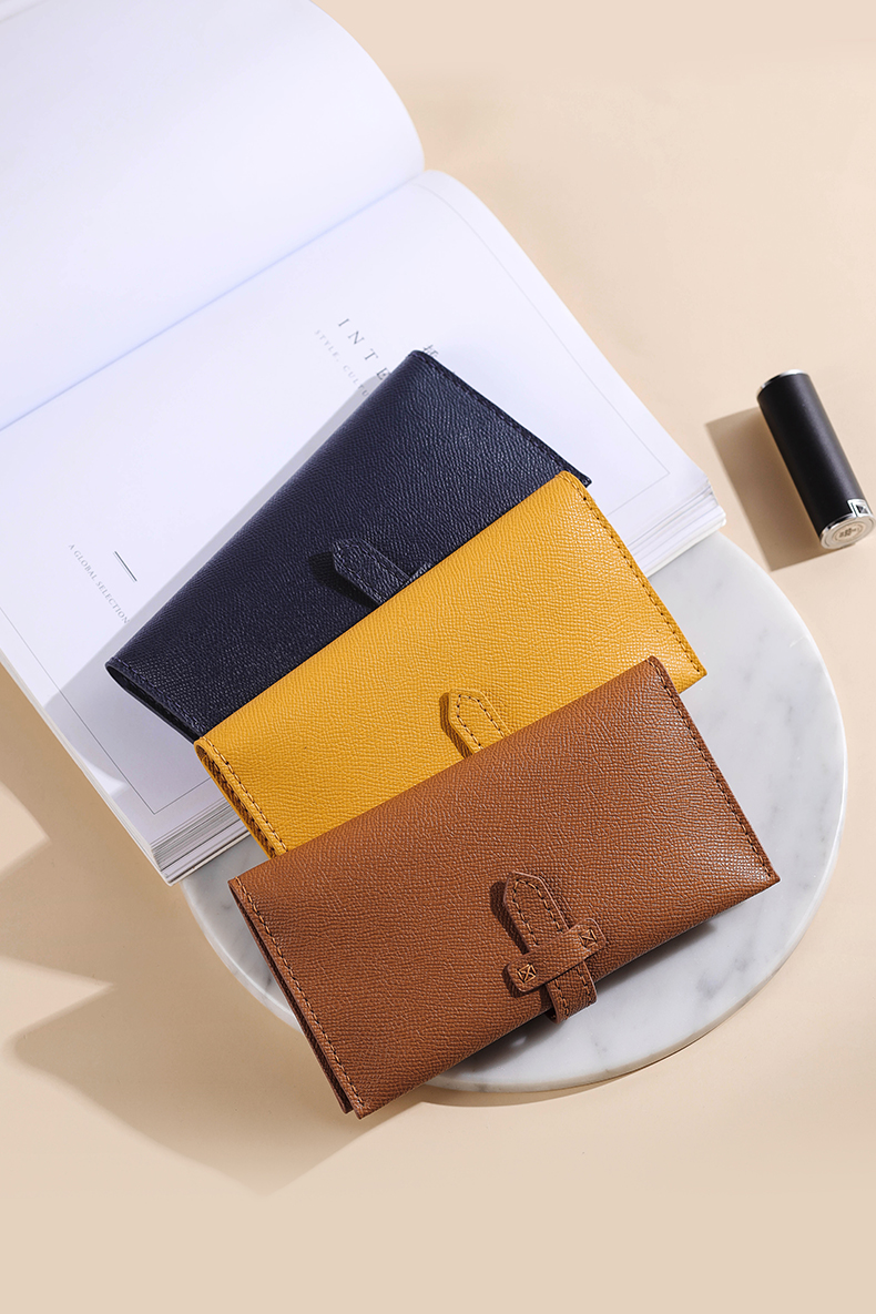 メンズ長財布 薄い 上質レザー スマート長財布
