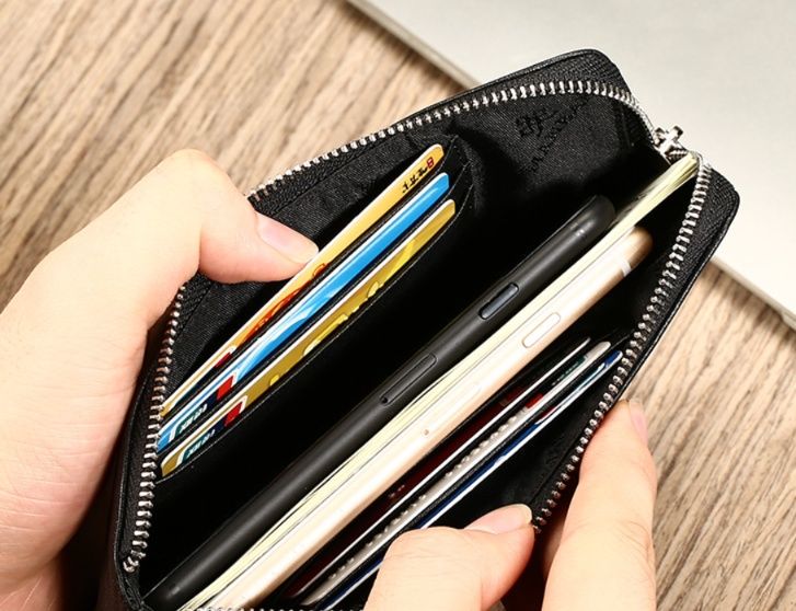 メンズ長財布 薄い スマートフォン対応スリム長財布