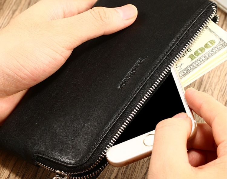 メンズ長財布 薄い スマートフォン対応スリム長財布