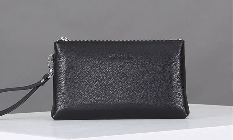 メンズ長財布 薄い スリムファスナー長財布