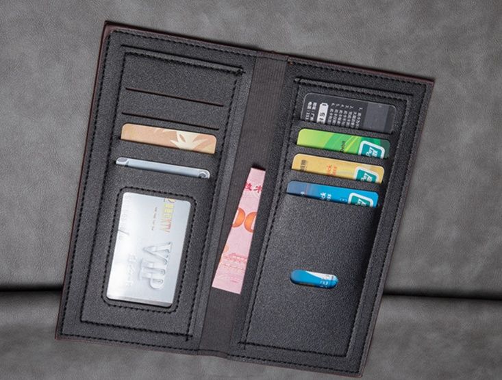 メンズ長財布 薄い 本革スリム薄型スマート長財布 