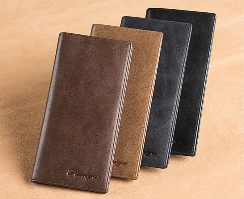 メンズ長財布 薄い 防犯機能付き極薄長財布