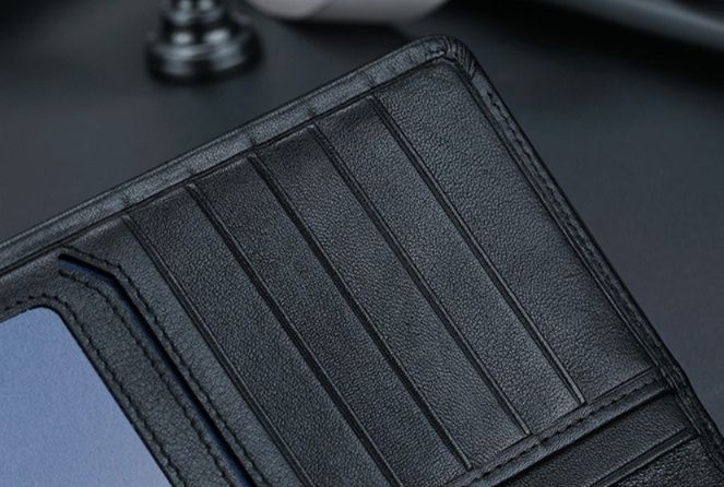メンズ長財布 薄い スリム上質レザー長財布